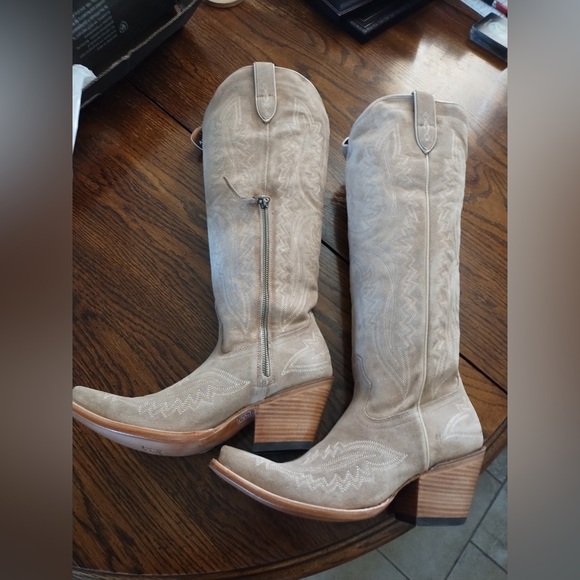 Ariat Tan Suede Boots - Picture 1 of 10